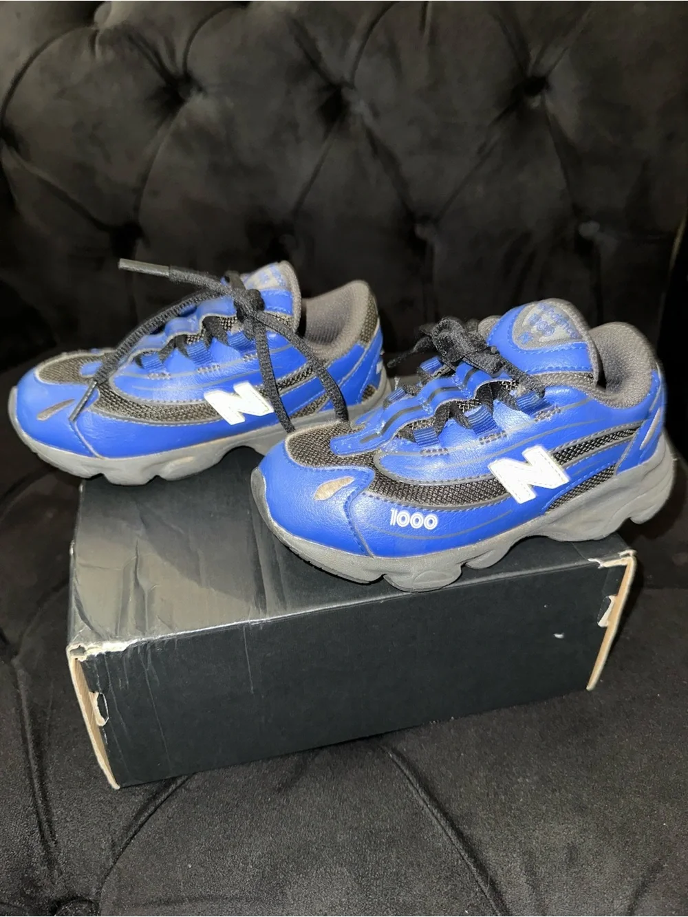 New Balance Kids Blue and Black 1000 Sneakers